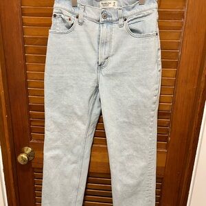 Abercrombie & Fitch Light Wash High Rise Jeans